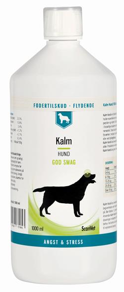 ScanVet Kalm. Tilskudsfoder mod uro hos hund og kat. 1000 ml